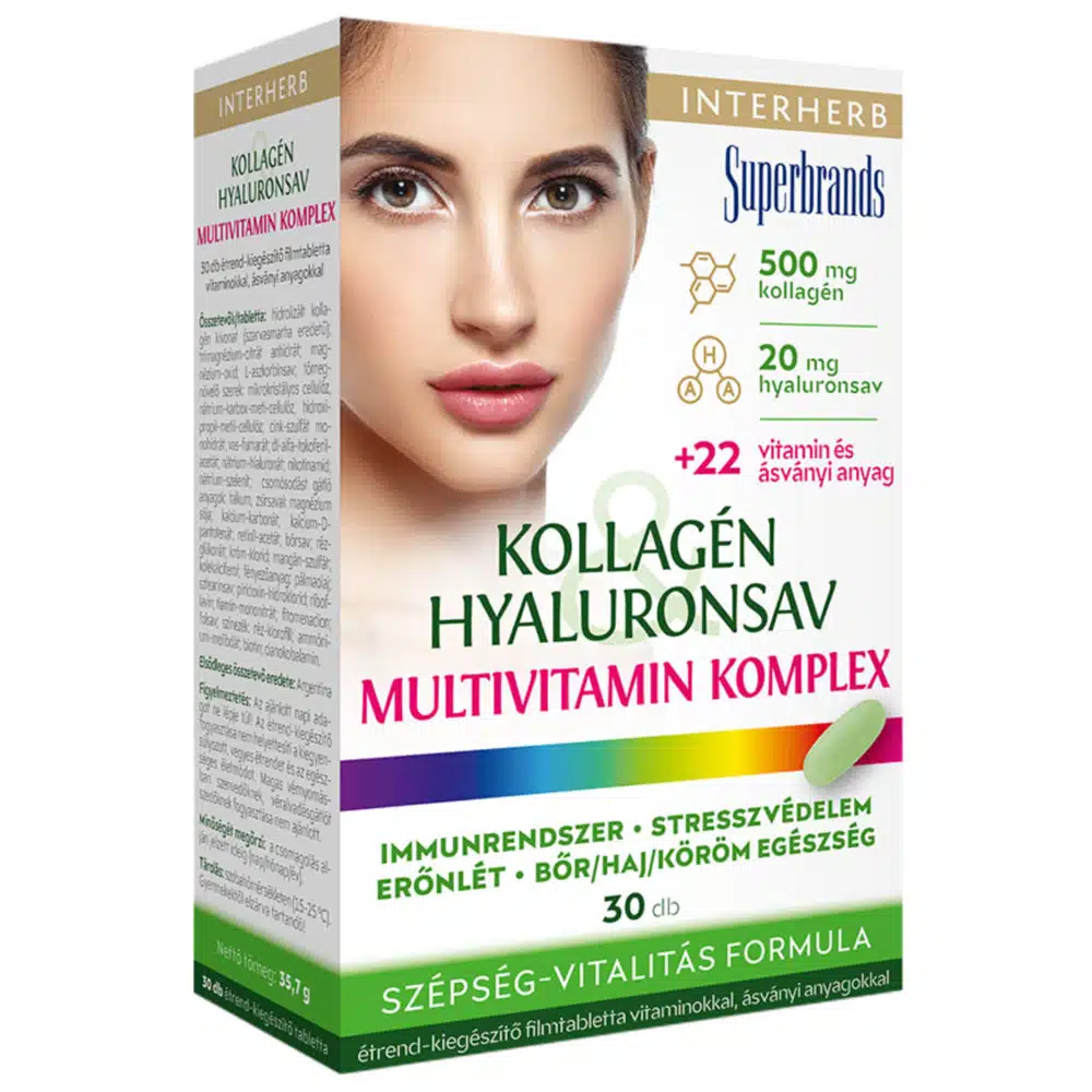 Interherb Kollagén Multivitamin tabletta - 30db Interherb Kollagén Multivitamin tabletta - 30db