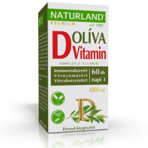 Naturland Olívalevél+D-vitamin 4000NE kapszula - 60db