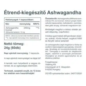 Vitaking Ashwagandha kivonat kapszula
