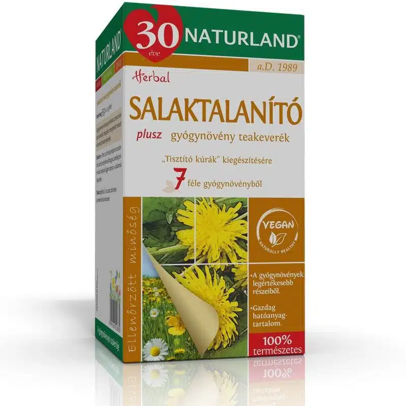 Naturland Salaktalanító Plusz teakeverék - 20 filter Naturland Salaktalanító Plusz teakeverék - 20 filter