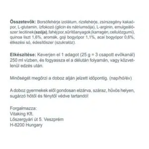 Vitaking Protein növényi fehérjés, csokis-fahéjas italpor - 400g - Image 3