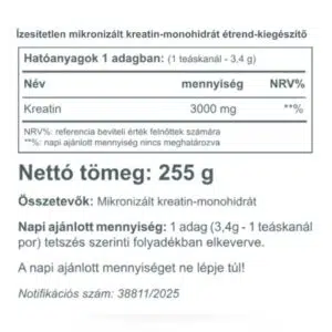 Vitaking Creatine por - 255g - Image 2