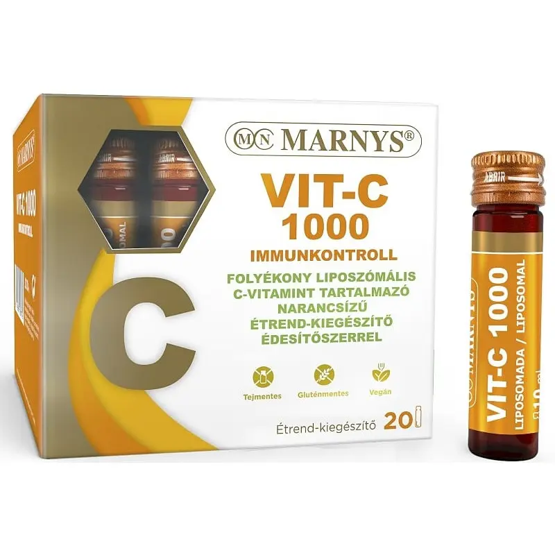 Marnys Vit-C 1000 Immunkontroll ivóampulla - 20x10ml Marnys Vit-C 1000 Immunkontroll ivóampulla - 20x10ml
