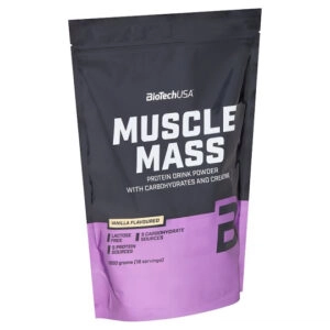 BioTech USA Muscle Mass 1000g vanília - 1000g
