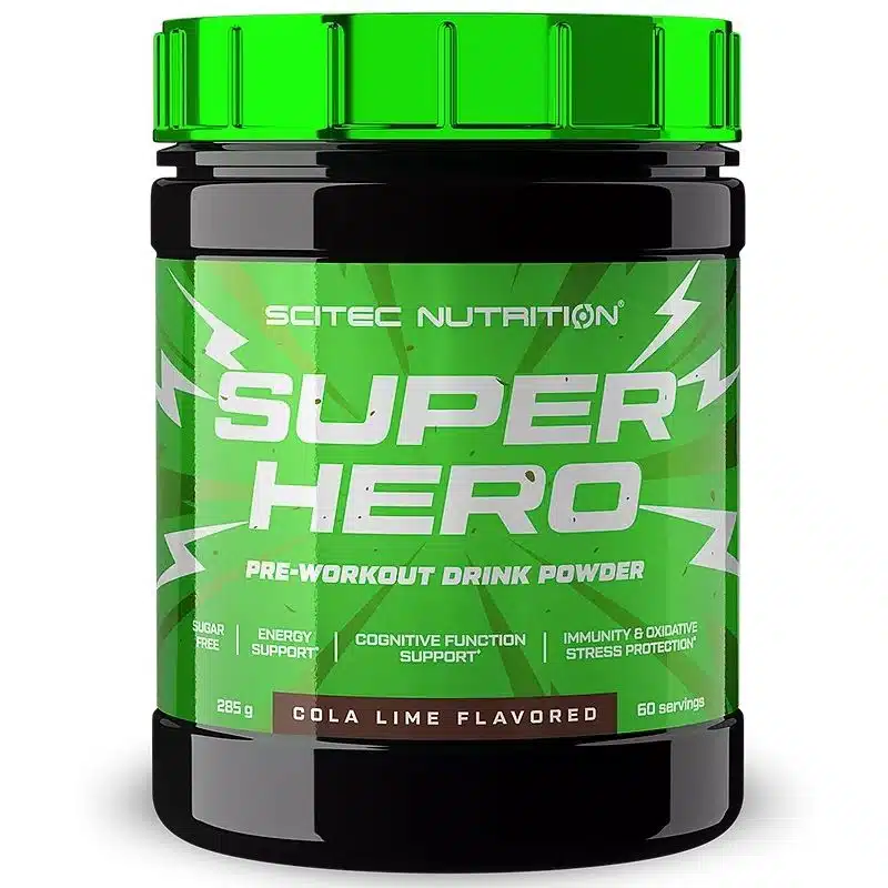 Scitec Nutrition Pro Line Superhero Pre-Wo cola-lime por - 285g Scitec Nutrition Pro Line Superhero Pre-Wo cola-lime por - 285g