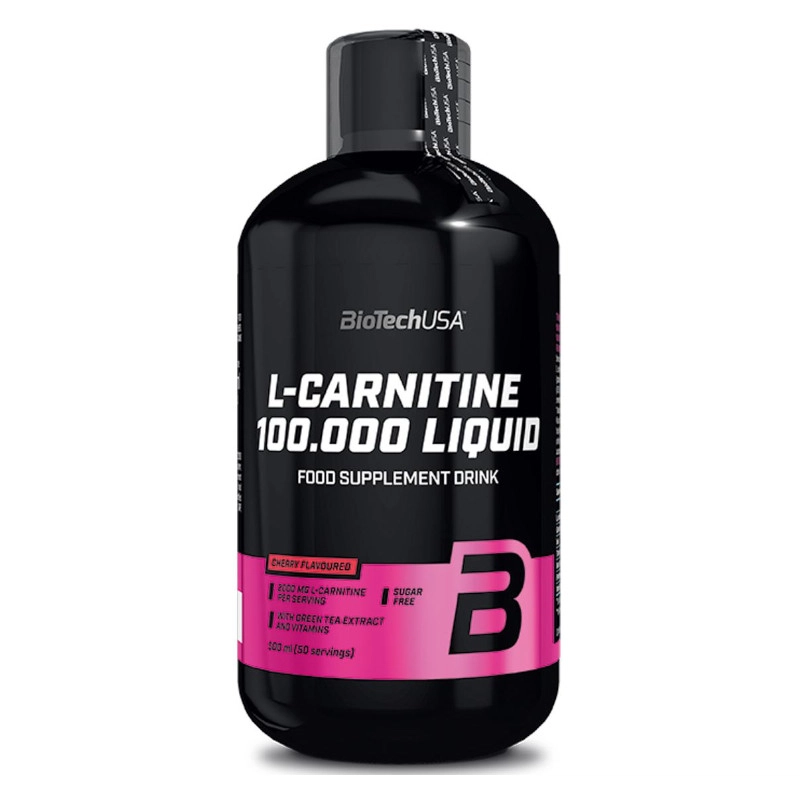 BioTech USA L-Carnitine 100.000 mg cseresznye koncentrátum - 500ml BioTech USA L-Carnitine 100.000 mg cseresznye koncentrátum - 500ml