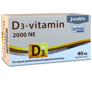 JutaVit D3-vitamin 2000NE lágyzselatin kapszula - 40db