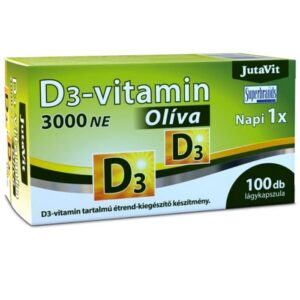 JutaVit Olíva D3-vitamin 3000NE lágyzselatin kapszula - 100db