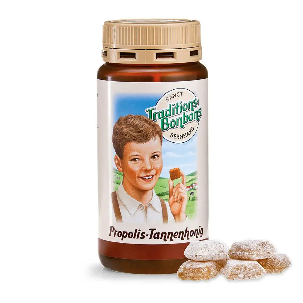 Sanct Bernhard propolisz-fenyőméz cukorka - 170g Sanct Bernhard propolisz-fenyőméz cukorka - 170g