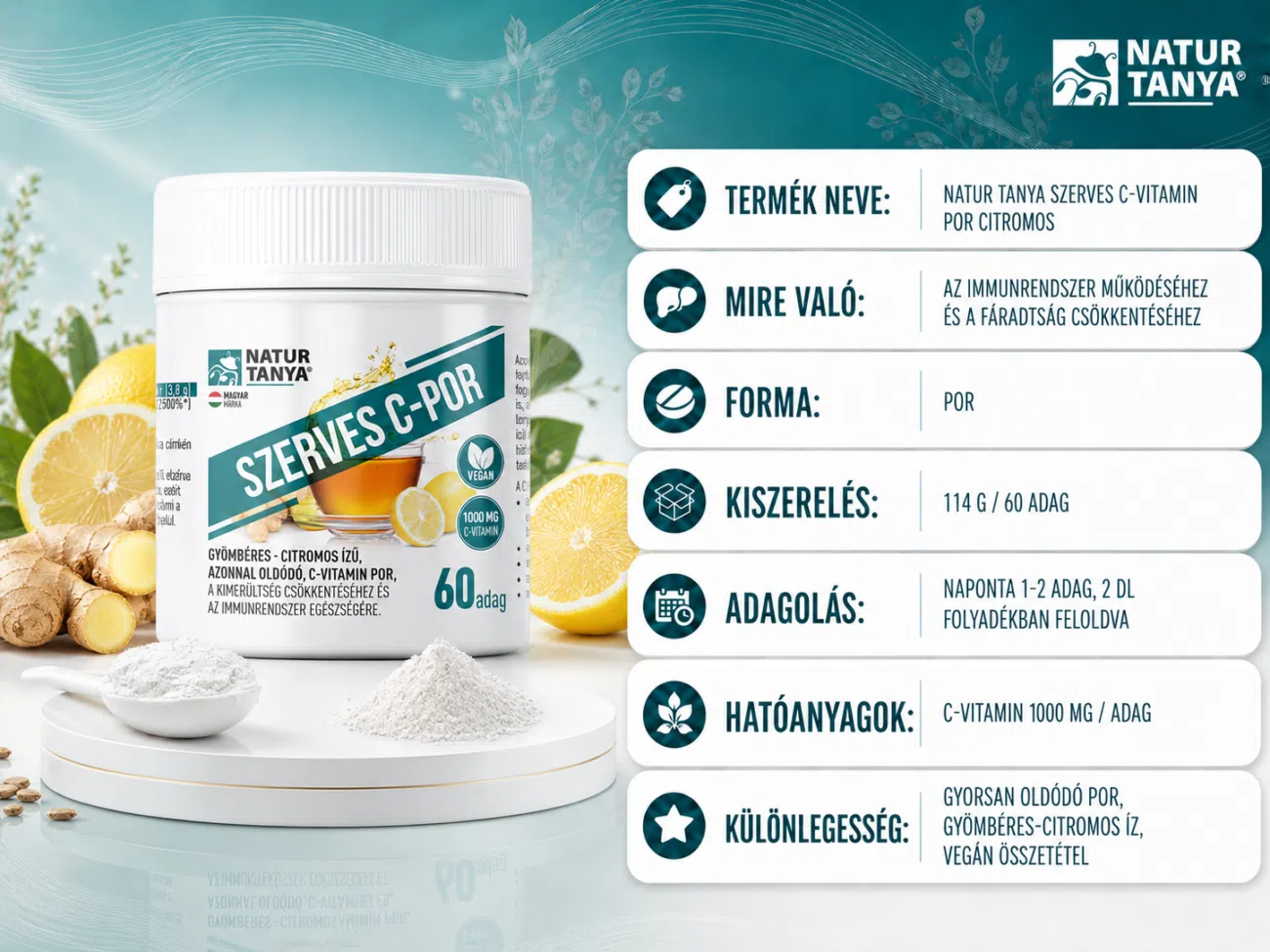 Natur Tanya Szerves C-por