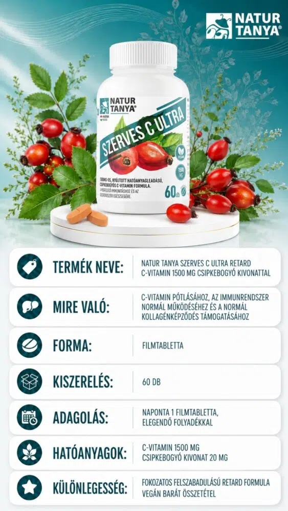 Natur Tanya Szerves C Ultra 1500 mg RETARD tabletta