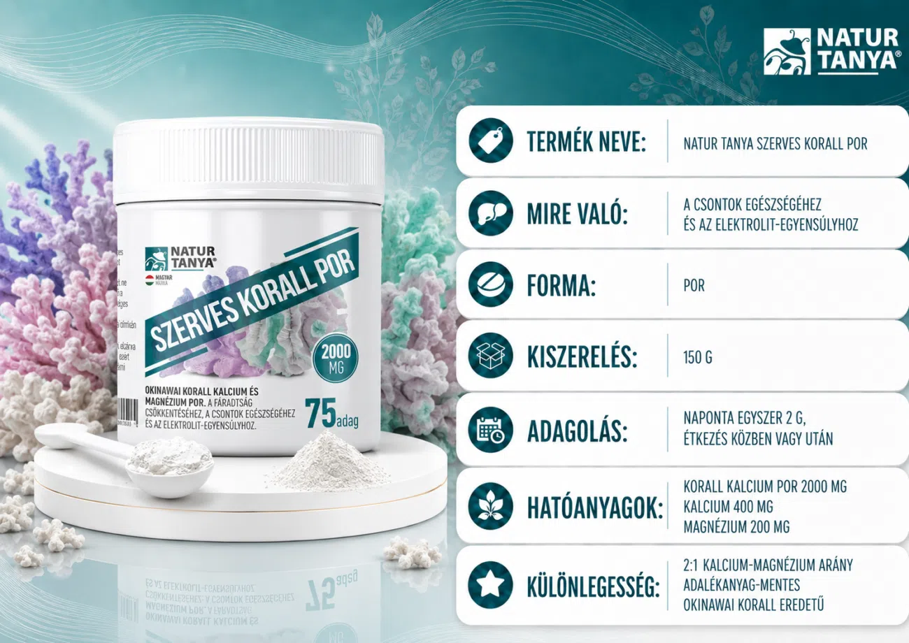 Natur Tanya Szerves korall por