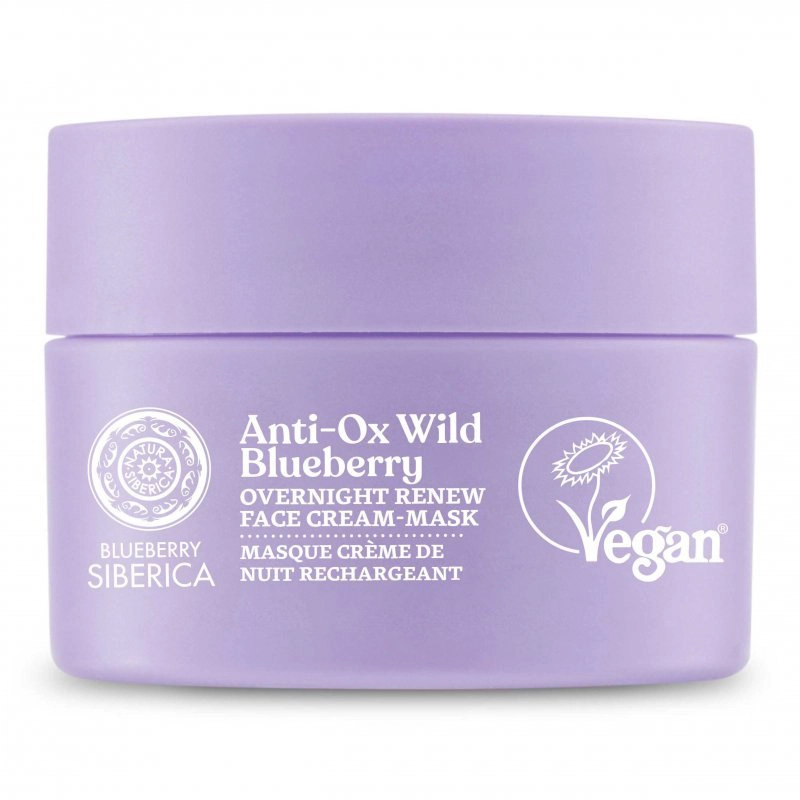Blueberry Siberica Anti-Ox Vad Áfonya Megújító éjszakai arckrém-maszk - 50ml Blueberry Siberica Anti-Ox Vad Áfonya Megújító éjszakai arckrém-maszk - 50ml