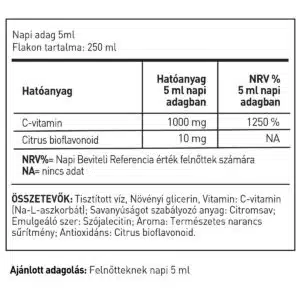 LipoCell C1000 liposzómás C-vitamin ital - 250ml - Image 2