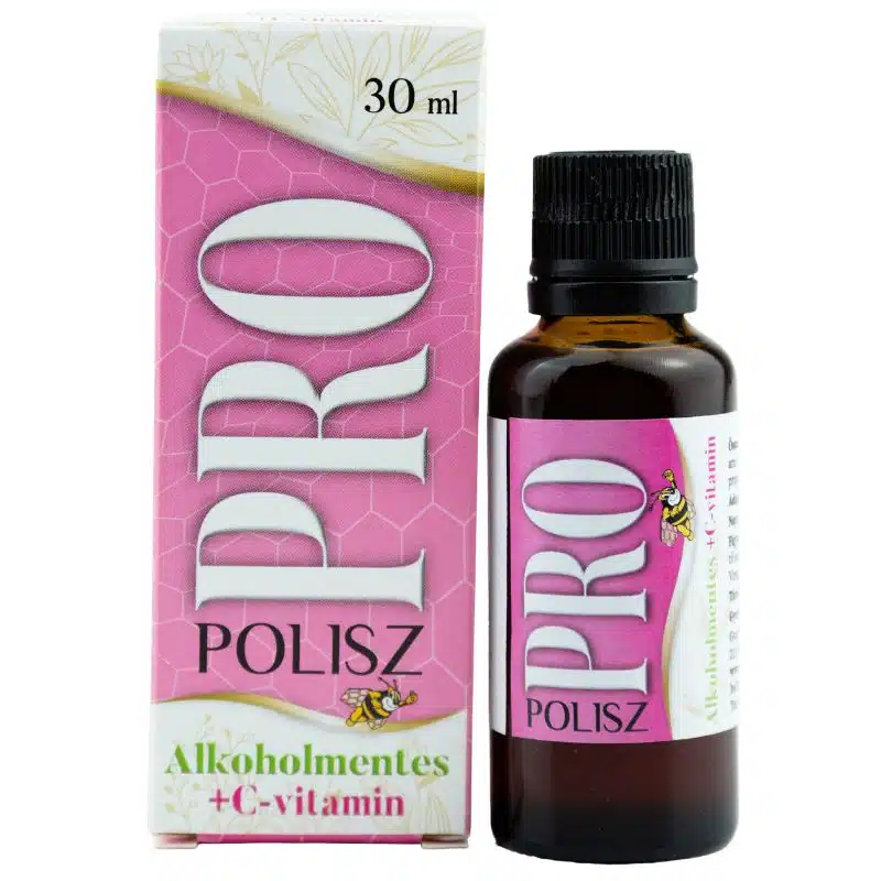 PRO-POLISZ Propolisz tinktúra alkoholmentes 1000mg C-vitaminnal - 30ml PRO-POLISZ Propolisz tinktúra alkoholmentes 1000mg C-vitaminnal - 30ml