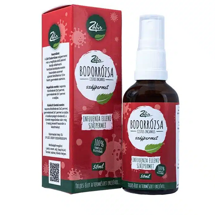 Zafir Bodorrózsa (Cistus Incanus L.) szájpermet - 50ml Zafir Bodorrózsa (Cistus Incanus L.) szájpermet - 50ml