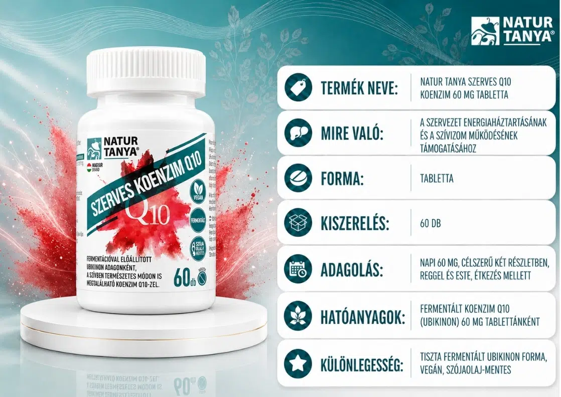 Natur Tanya Szerves koenzim Q10 tabletta