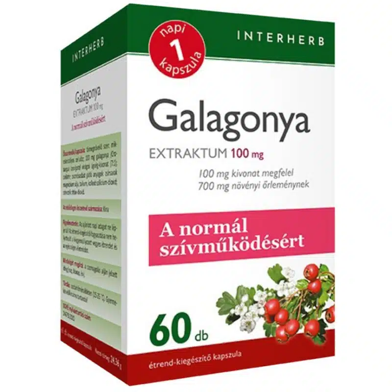 Interherb Napi 1 Galagonya Extraktum kapszula - 60db Interherb Napi 1 Galagonya Extraktum kapszula - 60db