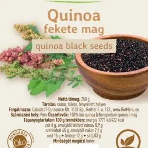 Biomenü Bio Quinoa fekete mag - 250g - Image 3