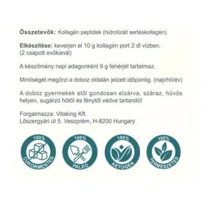 Vitaking 100% Natúr Sertéskollagén italpor - 300g - Image 2 Vitaking 100% Natúr Sertéskollagén italpor - 300g - Image 2