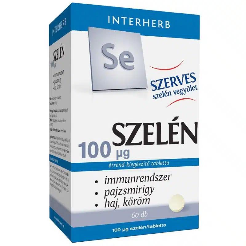 Interherb Szerves Szelén 100mcg tabletta - 60db Interherb Szerves Szelén 100mcg tabletta - 60db