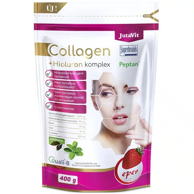 JutaVit Collagen Komplex eper ízű kollagén italpor - 400g JutaVit Collagen Komplex eper ízű kollagén italpor - 400g