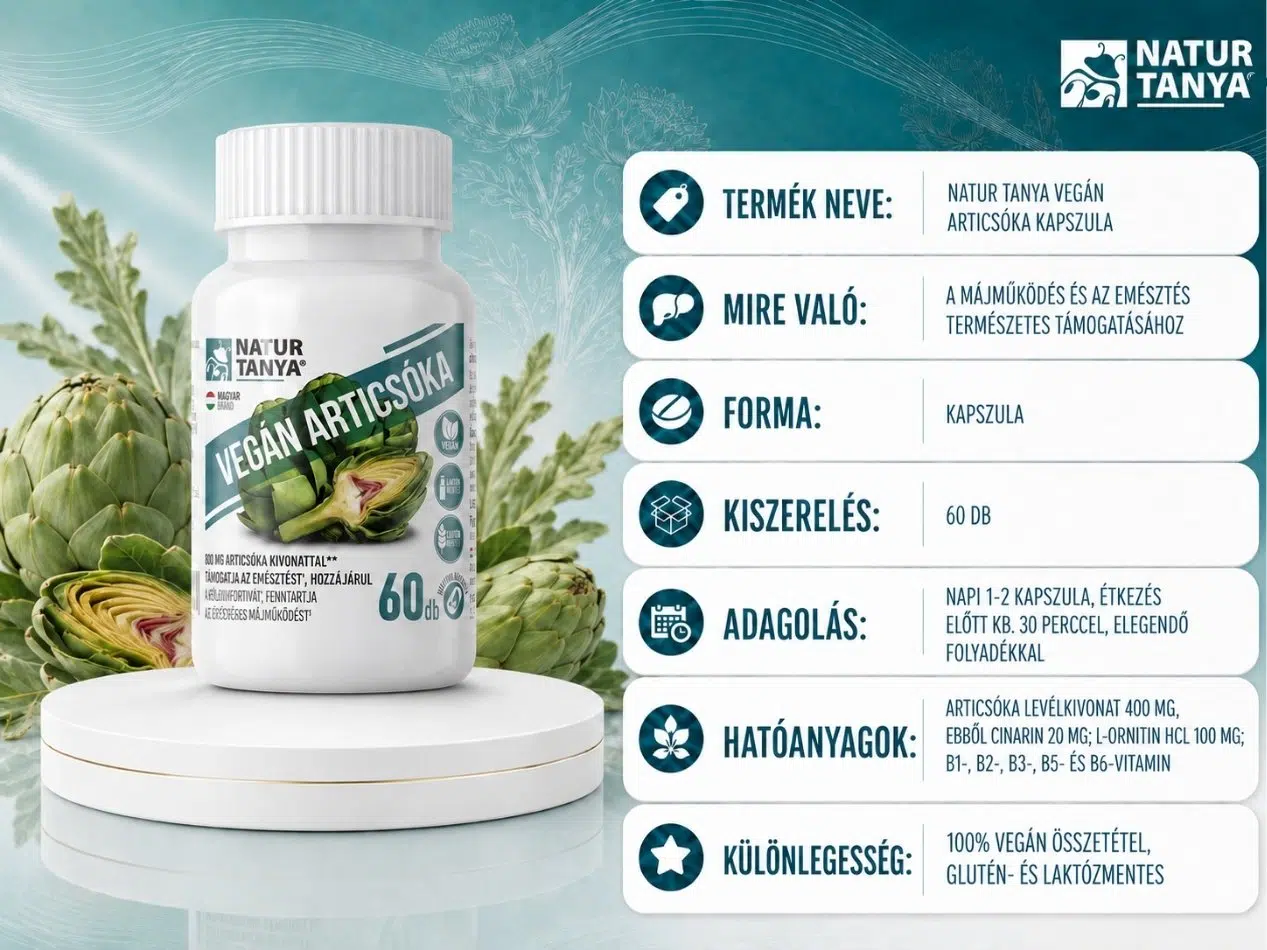 Natur Tanya Vegán Articsóka kapszula
