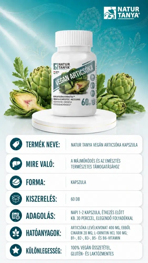 Natur Tanya Vegán Articsóka kapszula