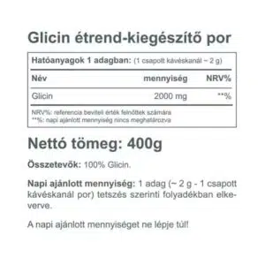 Vitaking Glicin natúr italpor - 400