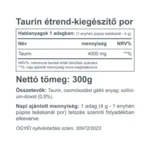 Vitaking Taurine italpor - 300