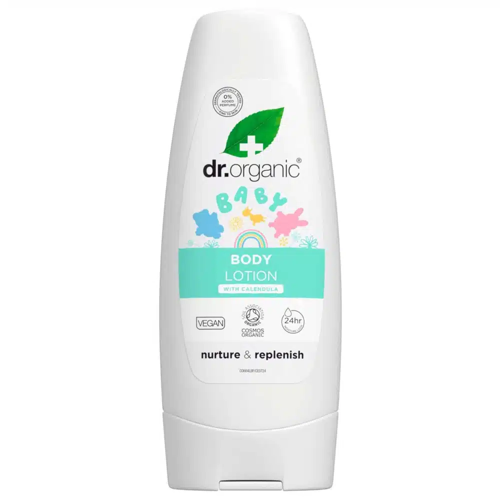 Dr. Organic Illatmentes babatestápoló bio körömvirággal - 200ml Dr. Organic Illatmentes babatestápoló bio körömvirággal - 200ml