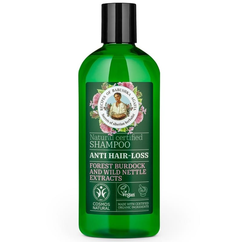Babushka Agafia Hajhullás elleni sampon erdeibojtorján- és vadcsalán-kivonattal - 260ml Babushka Agafia Hajhullás elleni sampon erdeibojtorján- és vadcsalán-kivonattal - 260ml