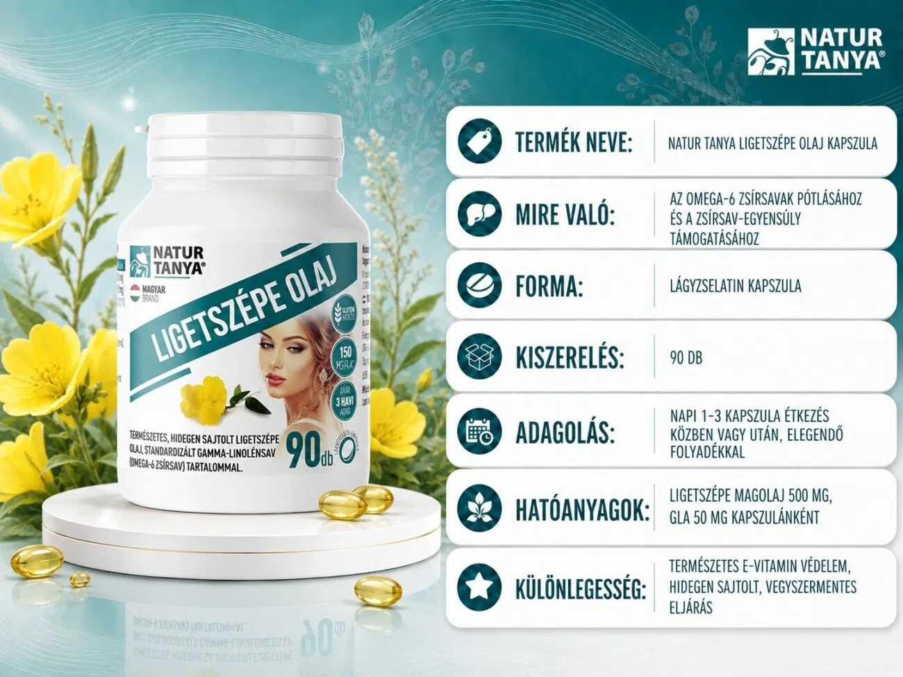 Natur Tanya Ligetszépe olaj kapszula