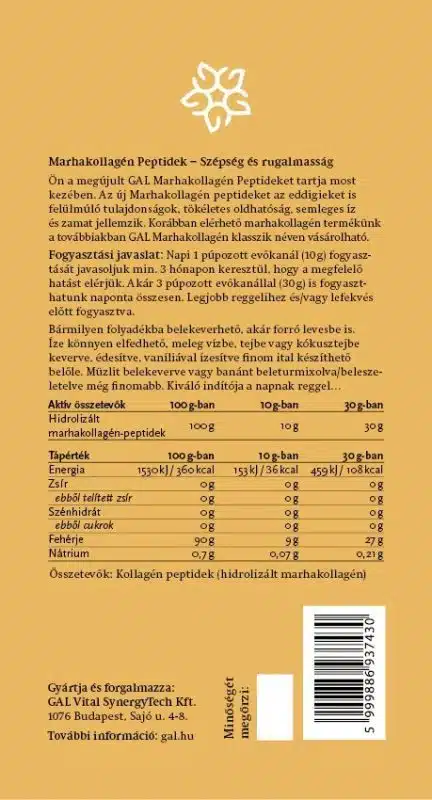 GAL Marhakollagén Peptidek - Argentin - 300g GAL Marhakollagén Peptidek - Argentin - 300g