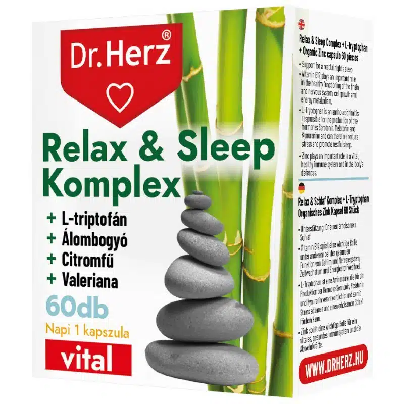 Dr. Herz Relax & Sleep Komplex kapszula - 60db Dr. Herz Relax & Sleep Komplex kapszula - 60db
