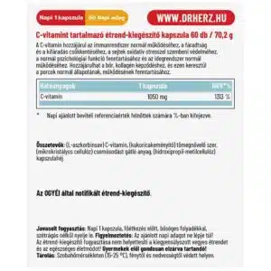 Dr. Herz C-vitamin 1050 mg PURE kapszula