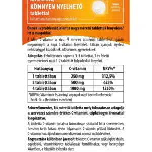 BioCo Mini C-vitamin tabletta - 120db - Image 2