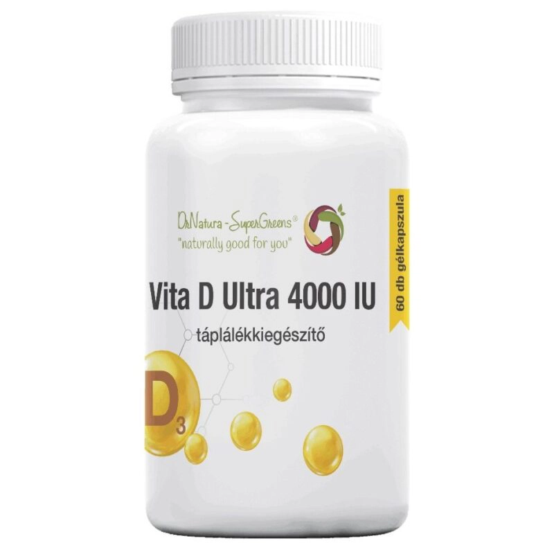 SuperGreens Vita D Ultra - D-vitamin 4000NE gélkapszula - 60db SuperGreens Vita D Ultra - D-vitamin 4000NE gélkapszula - 60db