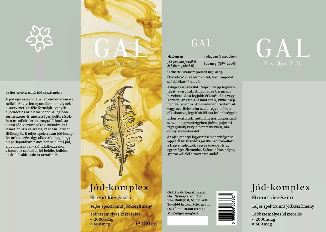 GAL Jód-komplex csepp - 100ml GAL Jód-komplex csepp - 100ml