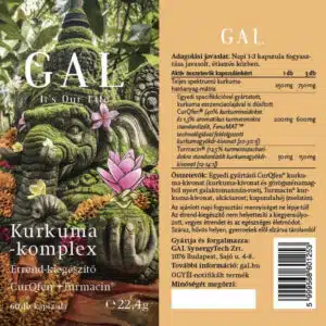 GAL Kurkuma-komplex kapszula - 60db
