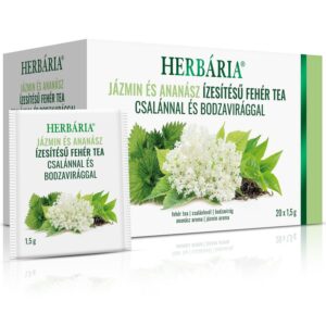 Herbária Jázmin és ananász ízesítésű fehér tea csalánnal és bodzavirággal - 20 filter