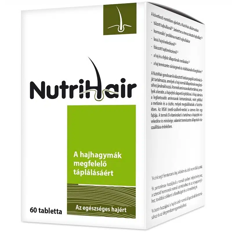 Nutrihair filmtabletta - Az egészséges hajért - 60db Nutrihair filmtabletta - Az egészséges hajért - 60db