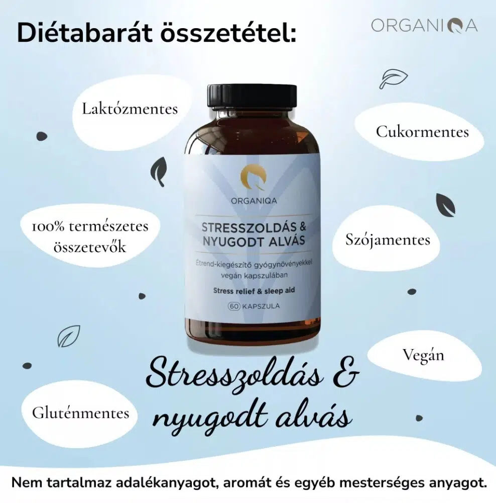 Organiqa Stresszoldás & Nyugodt Alvás kapszula - 60db - Image 2 Organiqa Stresszoldás & Nyugodt Alvás kapszula - 60db - Image 2