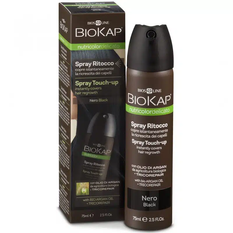 Biokap Nutricolor Hajtőszínező spray - fekete - 75ml Biokap Nutricolor Hajtőszínező spray - fekete - 75ml