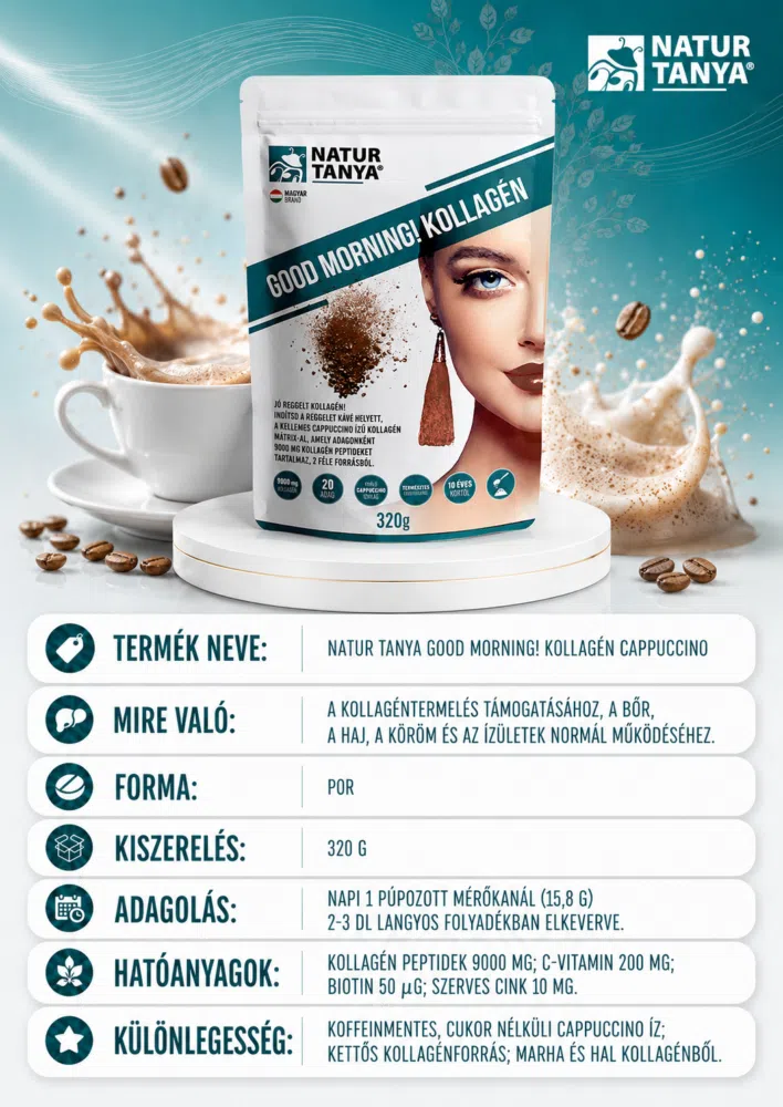 Natur Tanya Good Morning! Kollagén italpor cappuccino