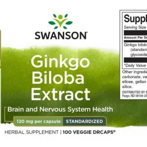Swanson Ginkgo Biloba kapszula - 100 Swanson Ginkgo Biloba kapszula - 100
