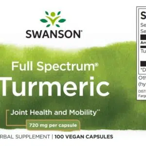 Swanson Turmeric - Kurkuma kapszula 100