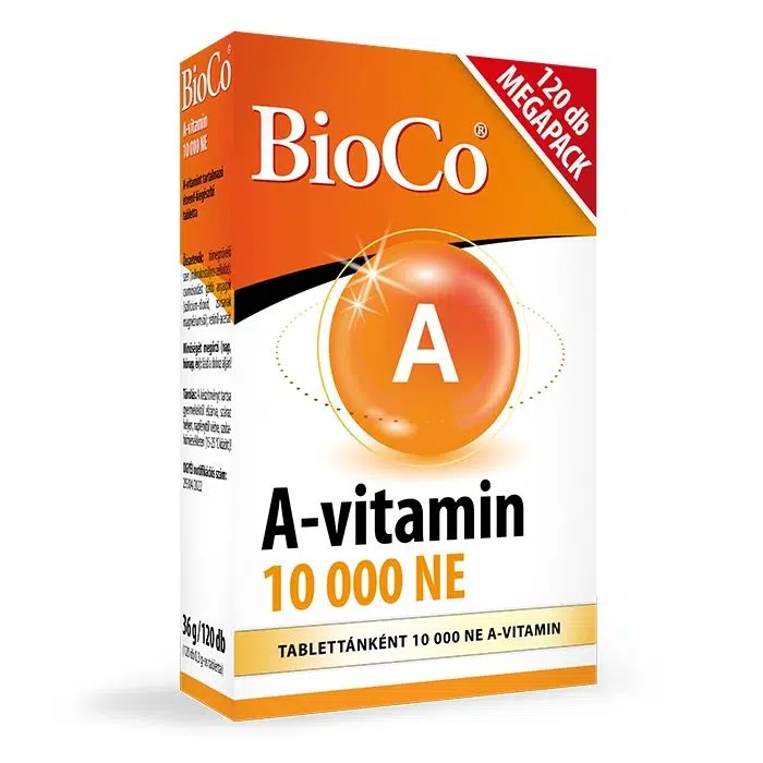 BioCo A-vitamin 10000NE tabletta - 120db BioCo A-vitamin 10000NE tabletta - 120db