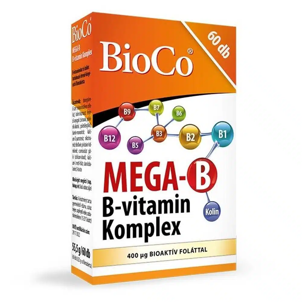 BioCo MEGA B B-vitamin Komplex filmtabletta - 60db BioCo MEGA B B-vitamin Komplex filmtabletta - 60db