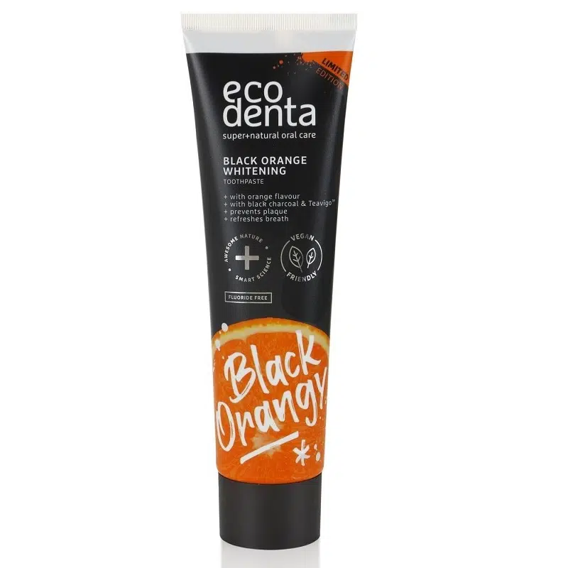 Ecodenta Fehérítő fogkrém szénnel és naranccsal - 75ml Ecodenta Fehérítő fogkrém szénnel és naranccsal - 75ml